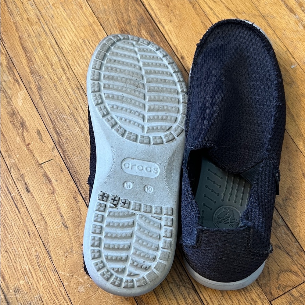 CROCS Black Textured Slip-Ons - Picture 4 of 4